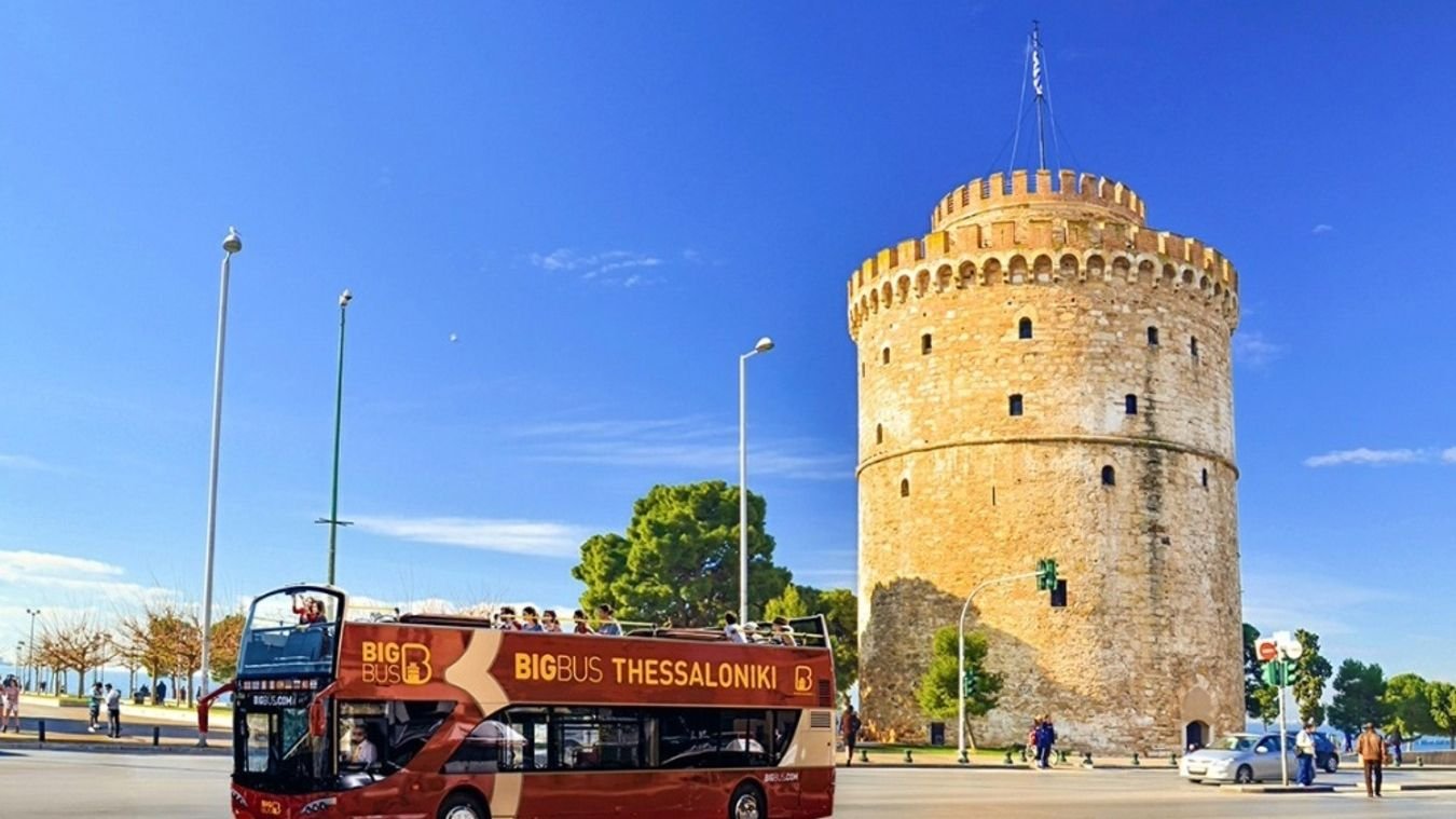 Big Bus open-top double-decker bus in Thessaloniki