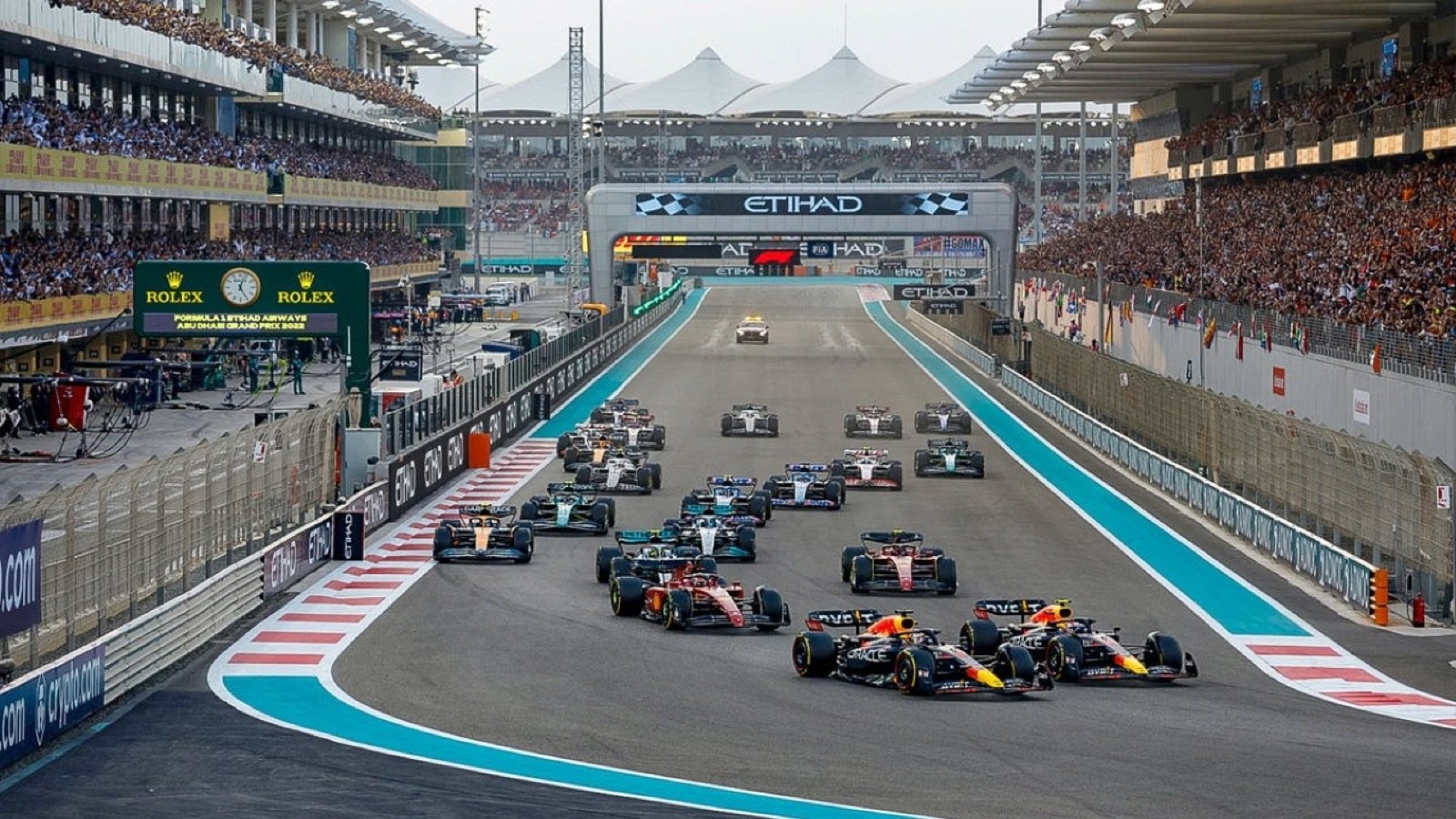 Grandstand view of F1 track