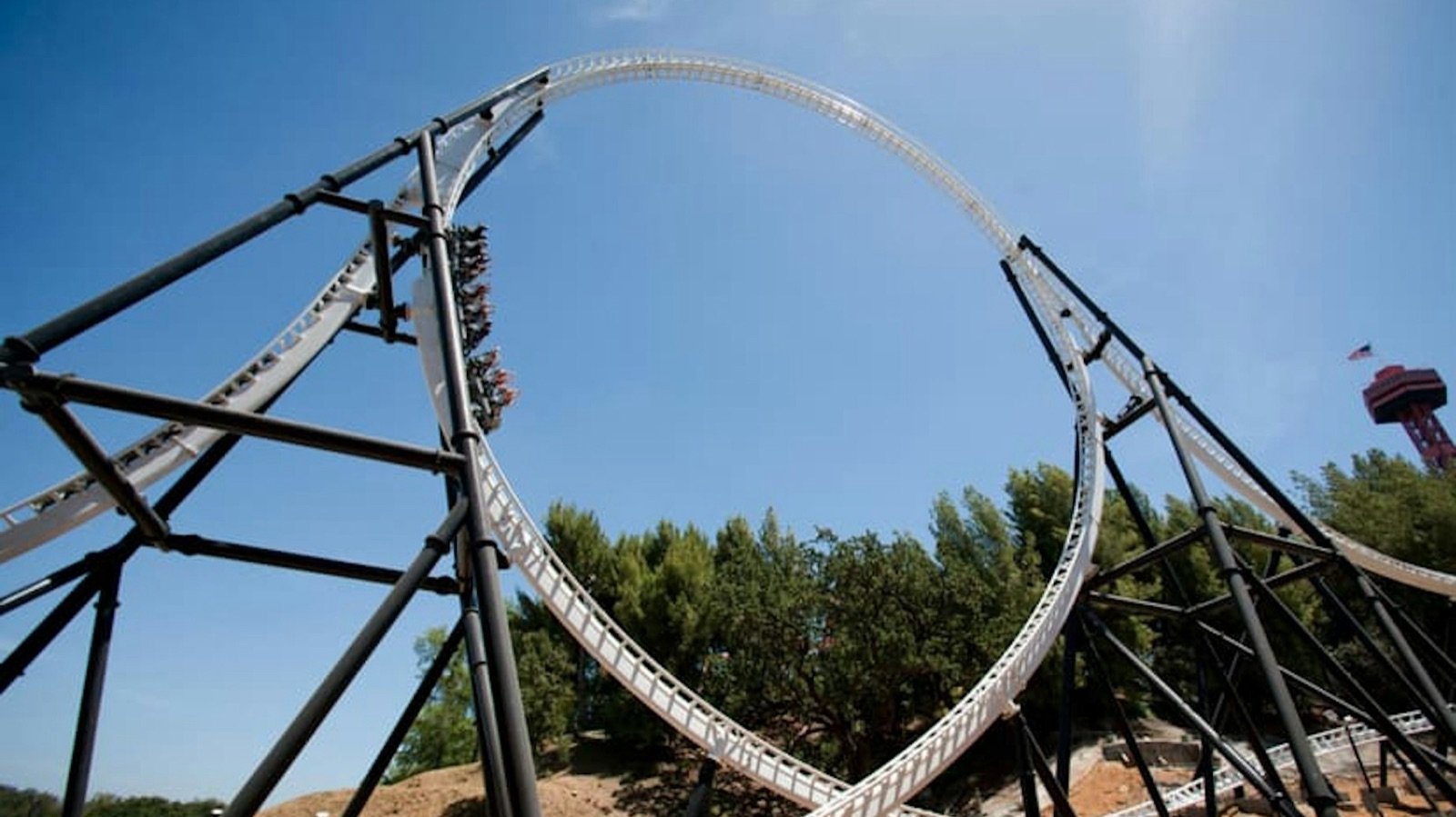 Family rides and walkway across the 260-acre park