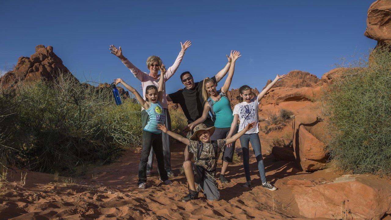 Hiking in the Valley of Fire